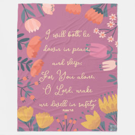 Schrift Blanket Fleecedecke