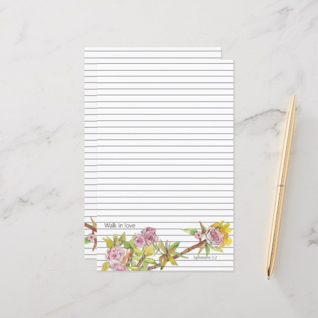 Schrift Ephesians 5 2 Spaziergang in Liebe Linken (Vorderseite/Rückseite Beispiel)