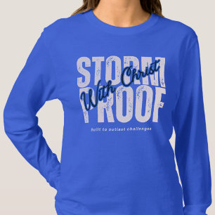 Schrift Evangelium Jesus Gott Blau Grafik T-Shirt