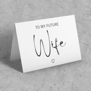 Schrift für meine zukünftige Ehefrau eingeklappt