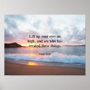 Schrift, Isaiah 40:26 Poster