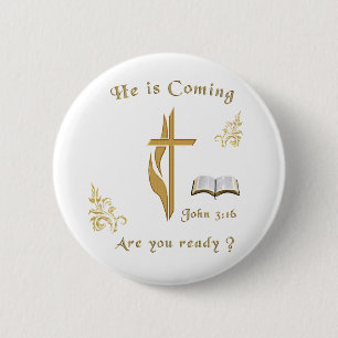 Schrift Johannes 3:16 Button
