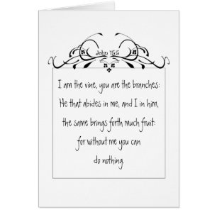 Schrift, John 5:15 Ich bin der Wein