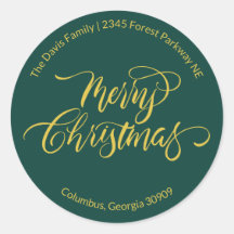 Schrift Kalligrafie Frohe Weihnachten Rücksendeadr