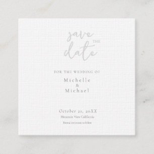 Schrift Kalligrafie Hochzeit Modern Save the Date Begleitkarte