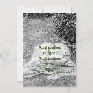 Schrift Lob flache Begrüßungskarte