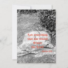 Schrift Lob flache Begrüßungskarte