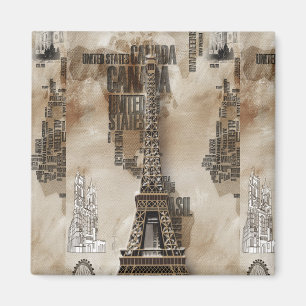 Schrift Paris Magnet