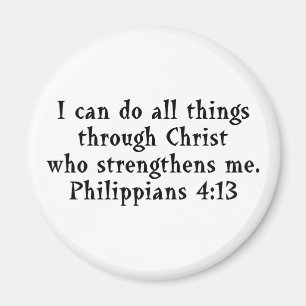 Schrift Phil 4:13 Magnet