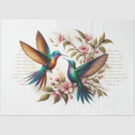 Schrift Philippinen 4:8 Hummingbirds Decoupage Seidenpapier