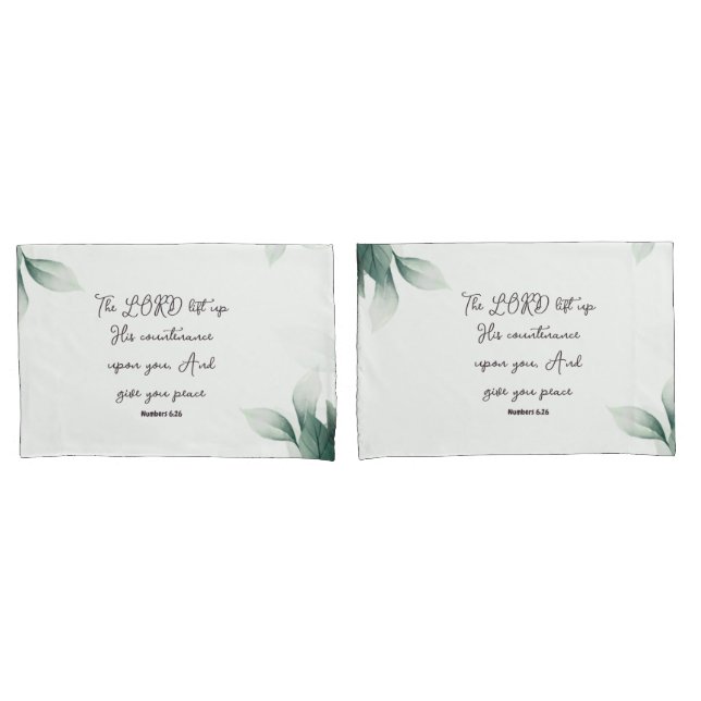 Schrift Pillowcase Kissenbezug (Vorderseite-Set)