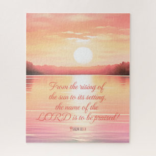 Schrift Psalm 113:3 Puzzle