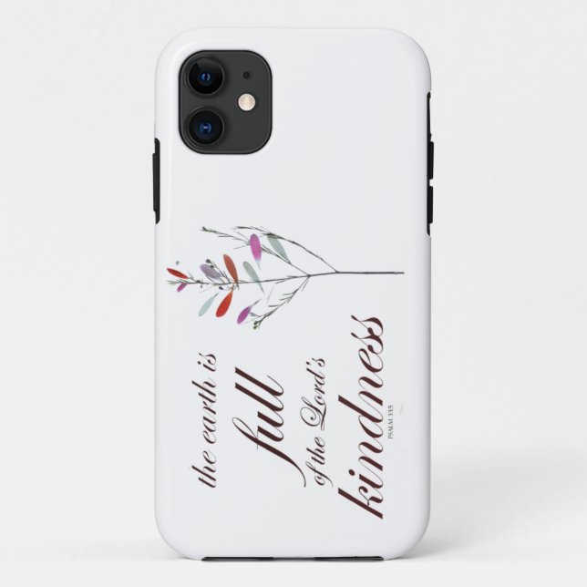 Schrift, Psalm 33, Kindness, Case-Mate iPhone Hülle (Rückseite)