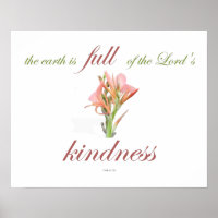 Schrift, Psalm 33, Lord's Kindness, Lily