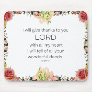 Schrift Psalm 9, Florin Mousepad