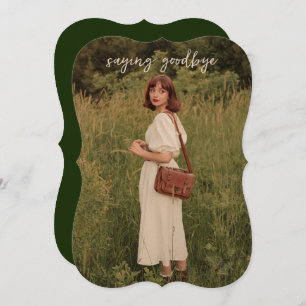 Schrift Save the Date Beerdigung Einladung