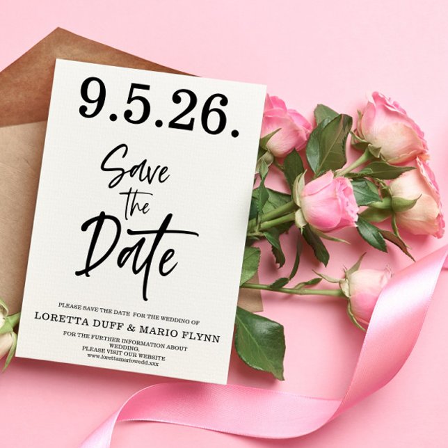 Schrift Save the Date Einladung (Von Creator hochgeladen)