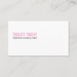 Schrift schneiden (rosa) visitenkarte