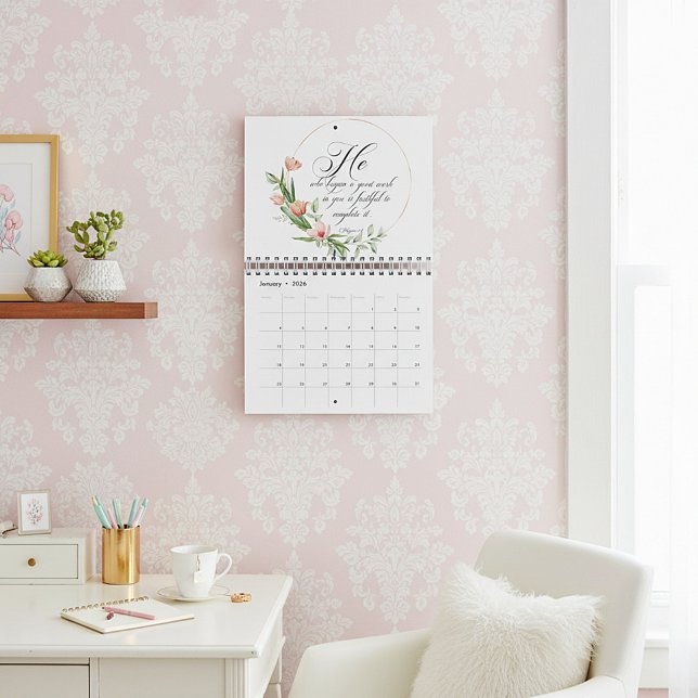 Schrift und Blume Kalender (Von Creator hochgeladen)