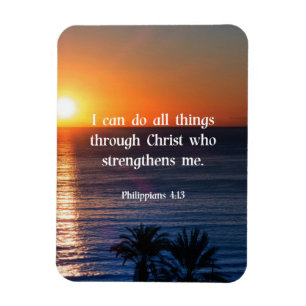 Schrift Vers, Philippinen 4:13 Magnet