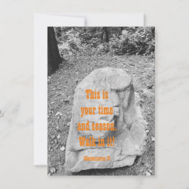 Schrift zur Förderung der Flachgrüßkarte