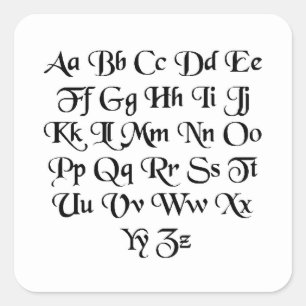 Schriftart01 Square Sticker