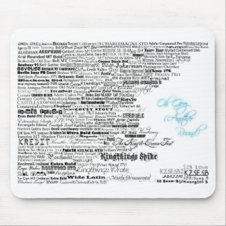 Schriftart 2 mousepad