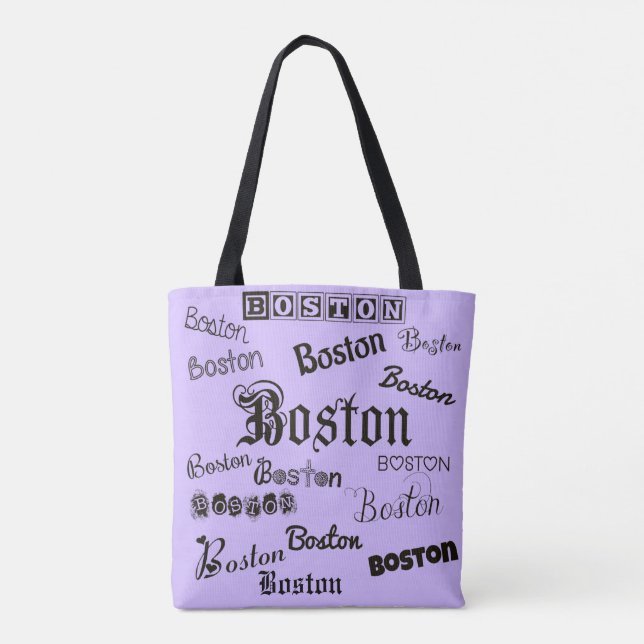 Schriftart in Boston auf Lavender (Rückseite)