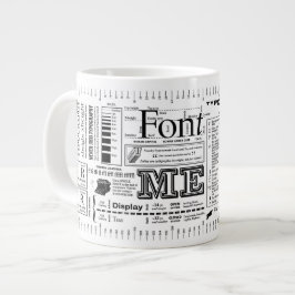 Schriftart Me Typografie ExtraBold Edition Jumbo-Tasse