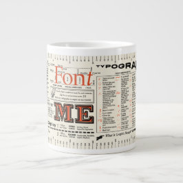 Schriftart Me Typografie FLOMMIST Edition Jumbo-Tasse