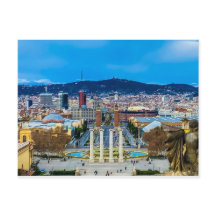 Schriftart Montjuic, Barcelona Postcard