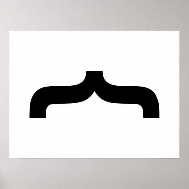 Schriftart Mustache Poster (Vorne)