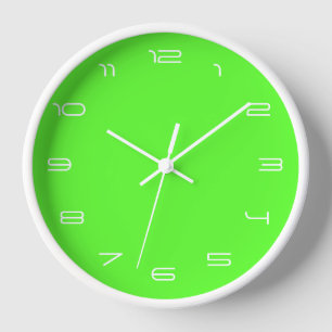 Schriftart Neon Green Clock für die Farbenanzahl a Uhr