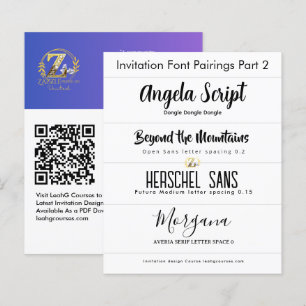 Schriftart-Paare für Einladungen Teil 2 von LeahG