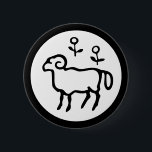 Schriftart Zodiac: ARIES   Ihre Farben und Ideen Button<br><div class="desc">Funny and hübsch Ideas by EDDA Froehlich / EDDArt | Es ist leicht für Ihren Anlass angepasst, indem Sie eigene Symbole, Hintergründe, Textdetails, Schriftart Stil, Schriftart und Farbe hinzufügen. | Für weitere Ideen, Designs und Produkte können Sie mich kontaktieren: contact@eddart.de oder schauen Sie hier: www.zazzle.com/eddartshop* und hier: www.zazzle.de/eddartiful* | Zodiac-Schriftart-Symbol:...</div>