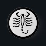 Schriftart Zodiac: SCORPIO   Ihre Farben und Ideen Button<br><div class="desc">Funny and hübsch Ideas by EDDA Froehlich / EDDArt | Es ist leicht für Ihren Anlass angepasst, indem Sie eigene Symbole, Hintergründe, Textdetails, Schriftart Stil, Schriftart und Farbe hinzufügen. | Für weitere Ideen, Designs und Produkte können Sie mich kontaktieren: contact@eddart.de oder schauen Sie hier: www.zazzle.com/eddartshop* und hier: www.zazzle.de/eddartiful* | Zodiac-Schriftart-Symbol:...</div>