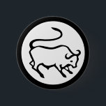 Schriftart Zodiac: TAURUS   Ihre Farben und Ideen Button<br><div class="desc">Funny and hübsch Ideas by EDDA Froehlich / EDDArt | Es ist leicht für Ihren Anlass angepasst, indem Sie eigene Symbole, Hintergründe, Textdetails, Schriftart Stil, Schriftart und Farbe hinzufügen. | Für weitere Ideen, Designs und Produkte können Sie mich kontaktieren: contact@eddart.de oder schauen Sie hier: www.zazzle.com/eddartshop* und hier: www.zazzle.de/eddartiful* | Zodiac-Schriftart-Symbol:...</div>