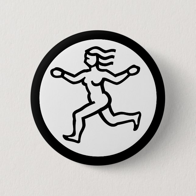 Schriftart Zodiac: VIRGO + Ihre Farben und Ideen Button (Vorderseite)