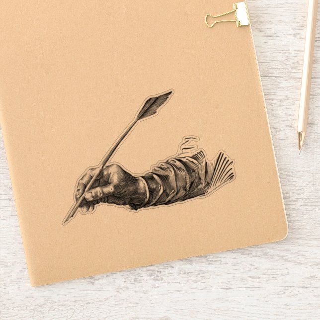 Schrifthandschrift Aufkleber (Notizbuch)