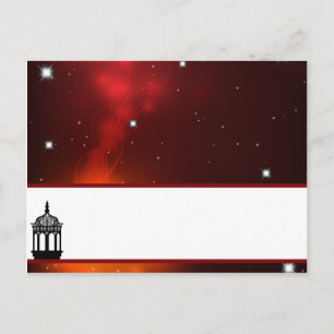 Schriftliche Platzkarte Maroon marokkanische Latte Postkarte
