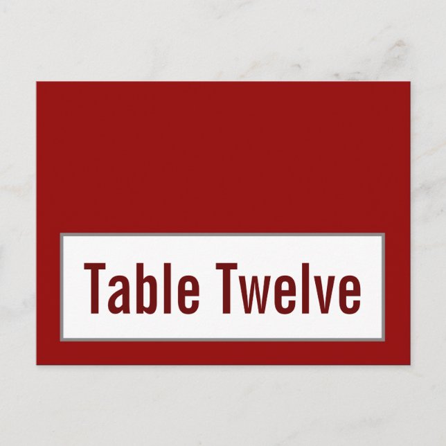 Schriftliche Platzkarte Modernes Grau Damask Spitz Postkarte (Vorderseite)