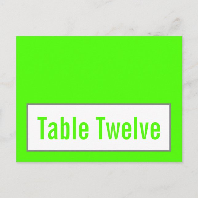 Schriftliche Platzkarte Modernes Grau Damask Spitz Postkarte (Vorderseite)