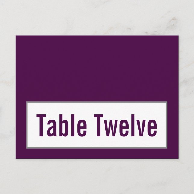 Schriftliche Platzkarte Modernes Grau Damask Spitz Postkarte (Vorderseite)