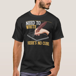 Schriftlicher Backprint für Autoren und Schriftste T-Shirt