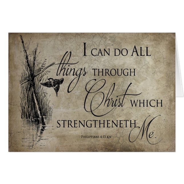 SCHRIFTS-VERS: Philippians-4:13 KJV - religiös (Vorderseite (Horizontal))