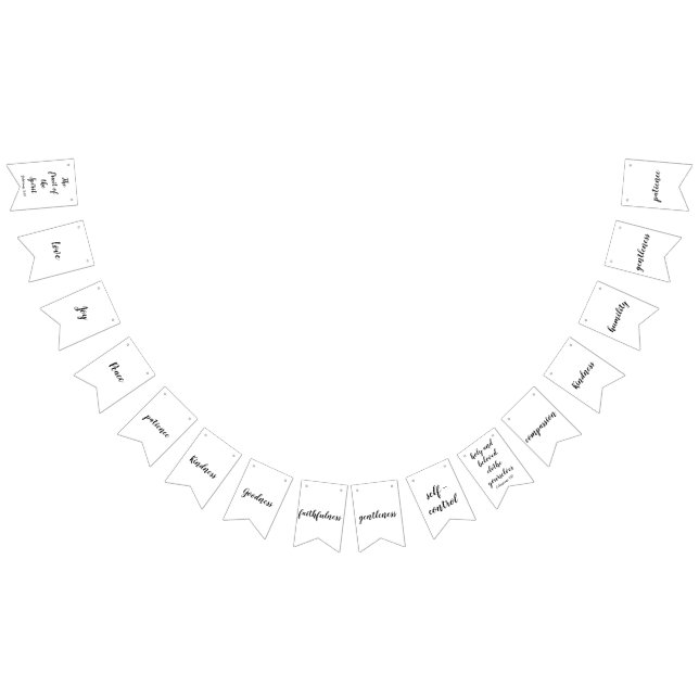 Schriftsflagge, die Frucht der heiligen Wimpelkette (Alle)