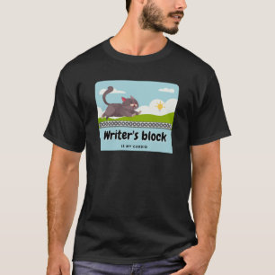 Schriftsteller-Block: Comic-Strip des Unglaublich T-Shirt