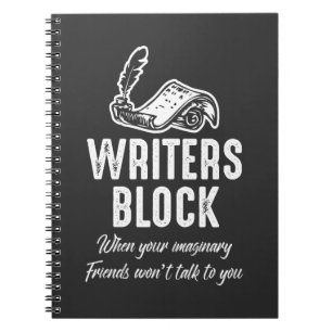 Schriftsteller Block Funny Autor Witty Book Writer Notizblock