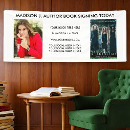 Schriftsteller Buch Foto weiß oder Auswahl Farbe Banner