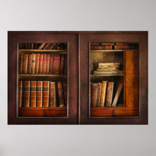 Schriftsteller - Bücher - Der Bücherschrank Poster